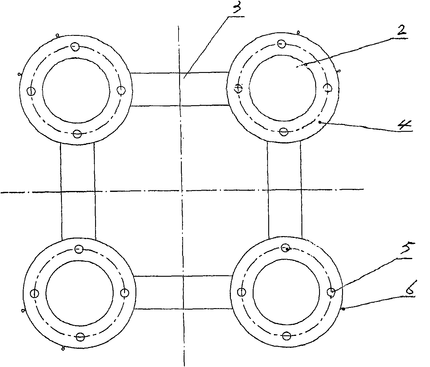 Tension force leg drill platform