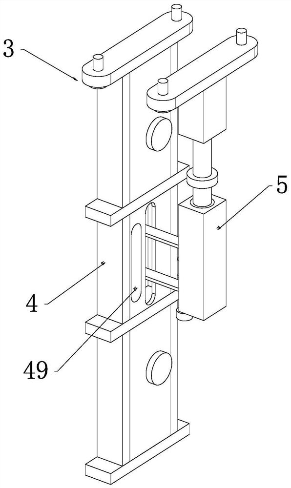 Mechanism for measuring relative vertical displacement between adjacent hollow slabs of hollow slab bridge