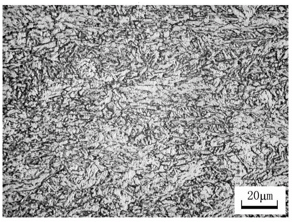 Bainite sheet steel produced by controlled rolling and cooling method and preparation method thereof
