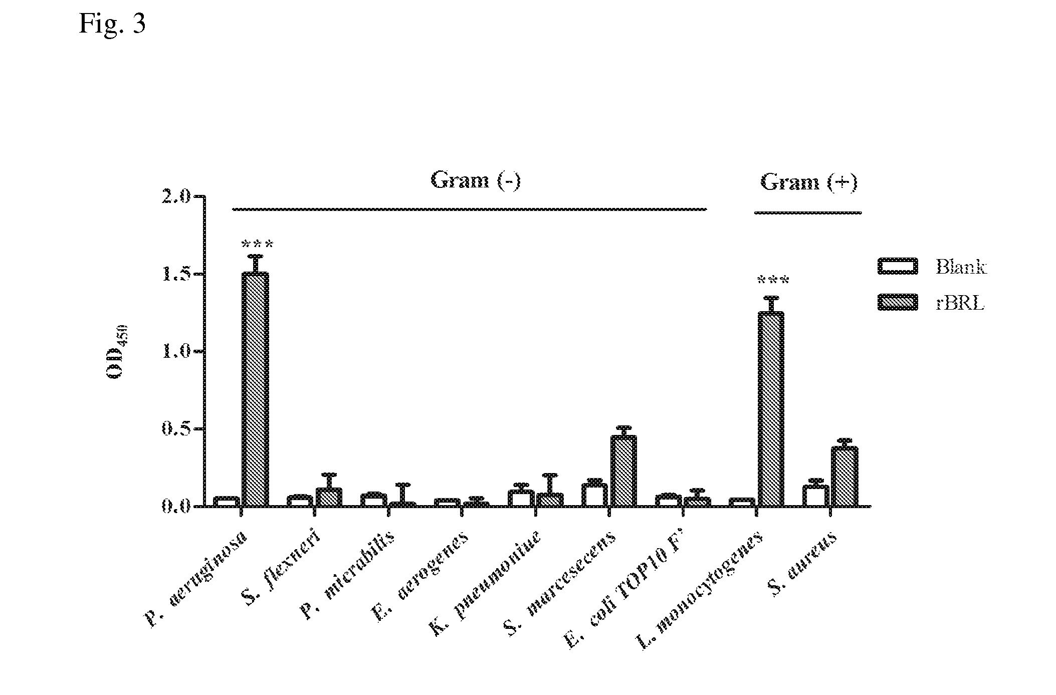 Recombinant bacteria recognizing protein and uses thereof