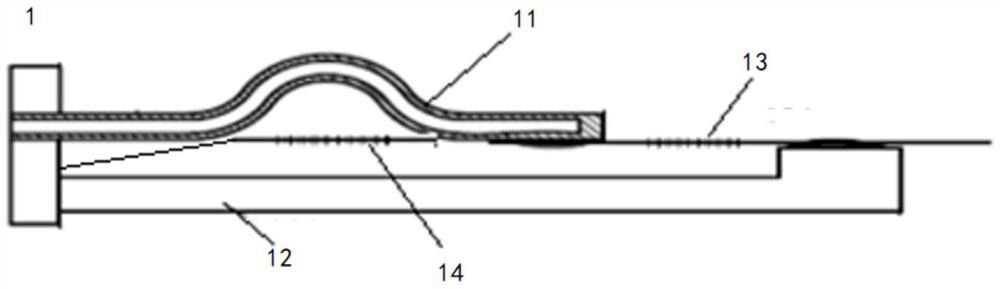 Fiber Bragg grating temperature and pressure sensor capable of being connected in series to form array