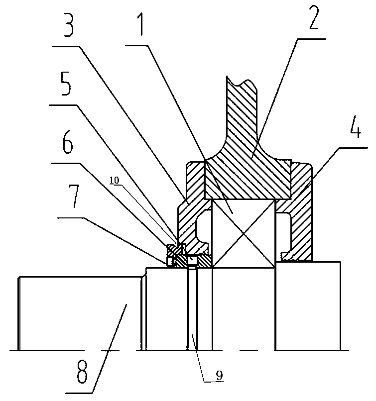 Motor bearing mounting structure