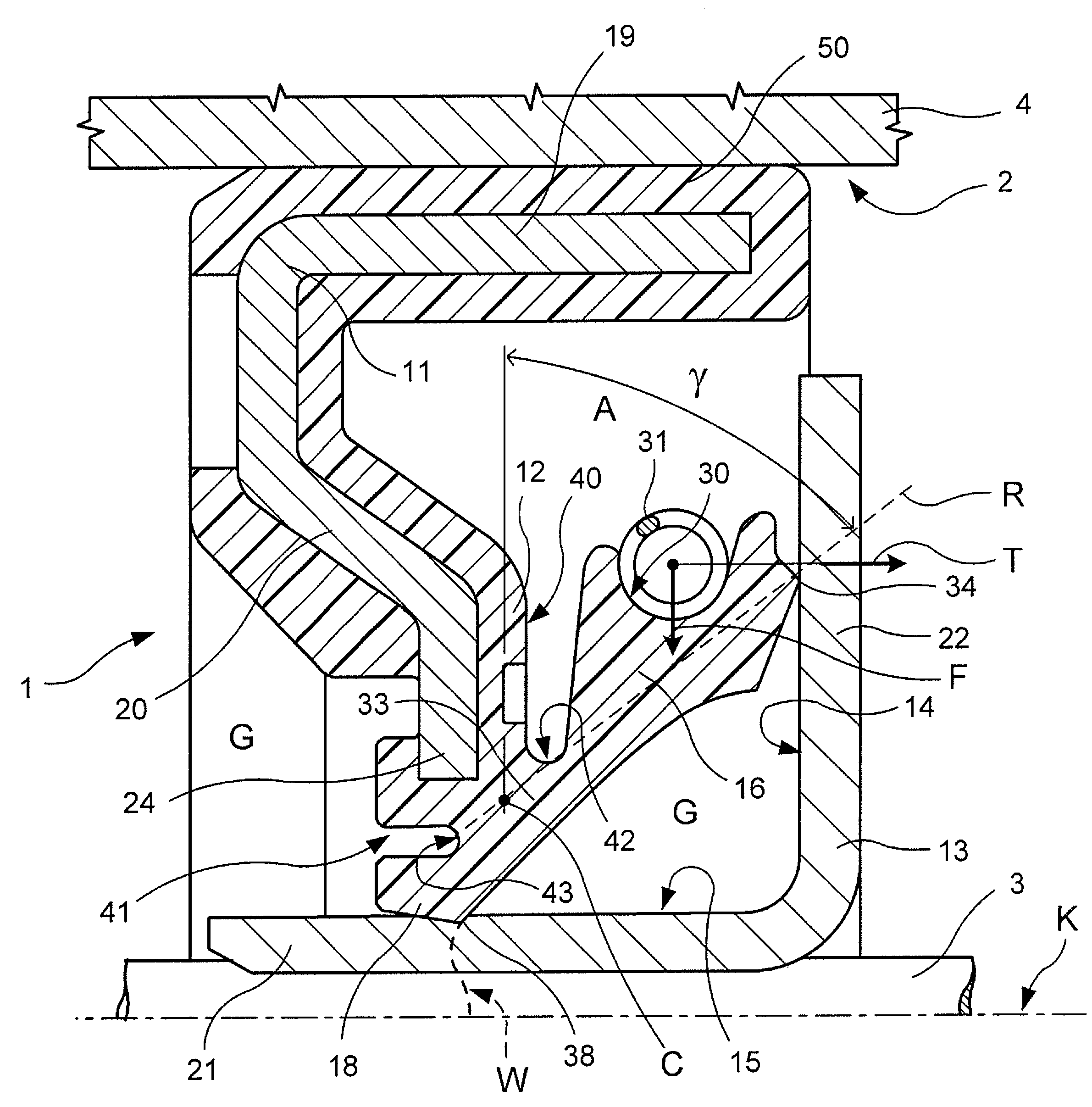 Annular seal assembly for insertion between two relatively rotatable members and method for its use