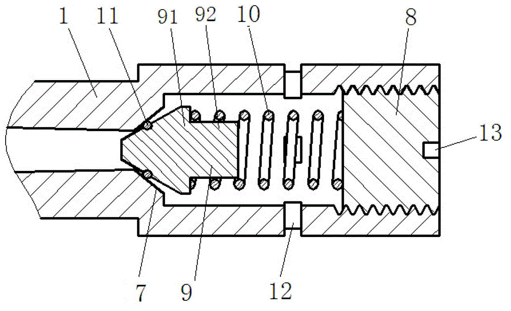 Injection nozzle for sprinkling irrigation and fertilization of circular sprinkling irrigation machine