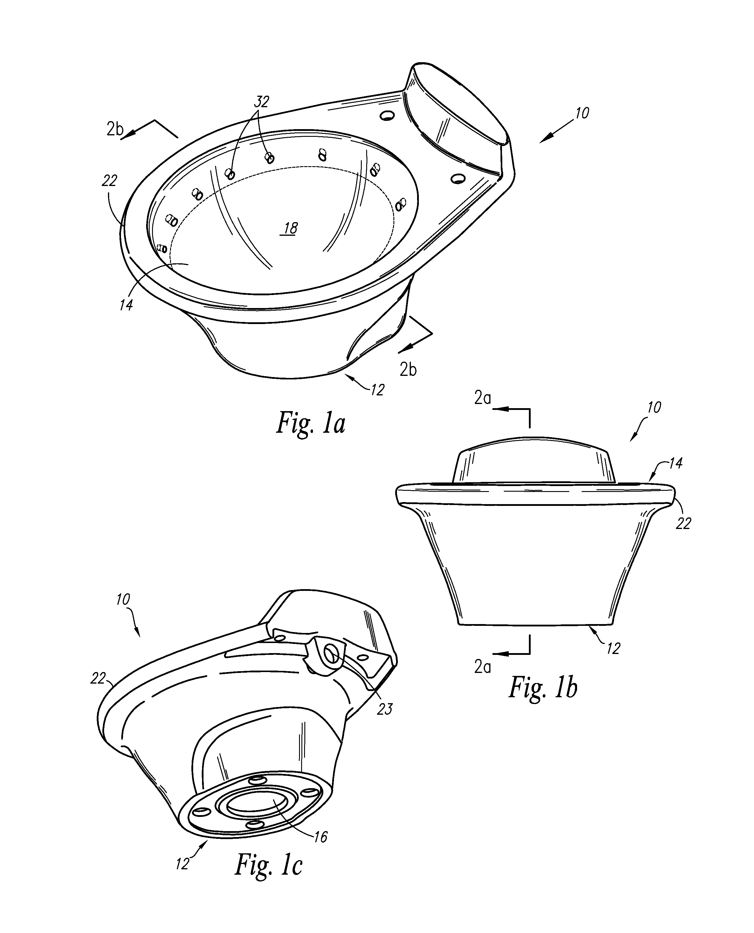 Exterior rim wash bowl
