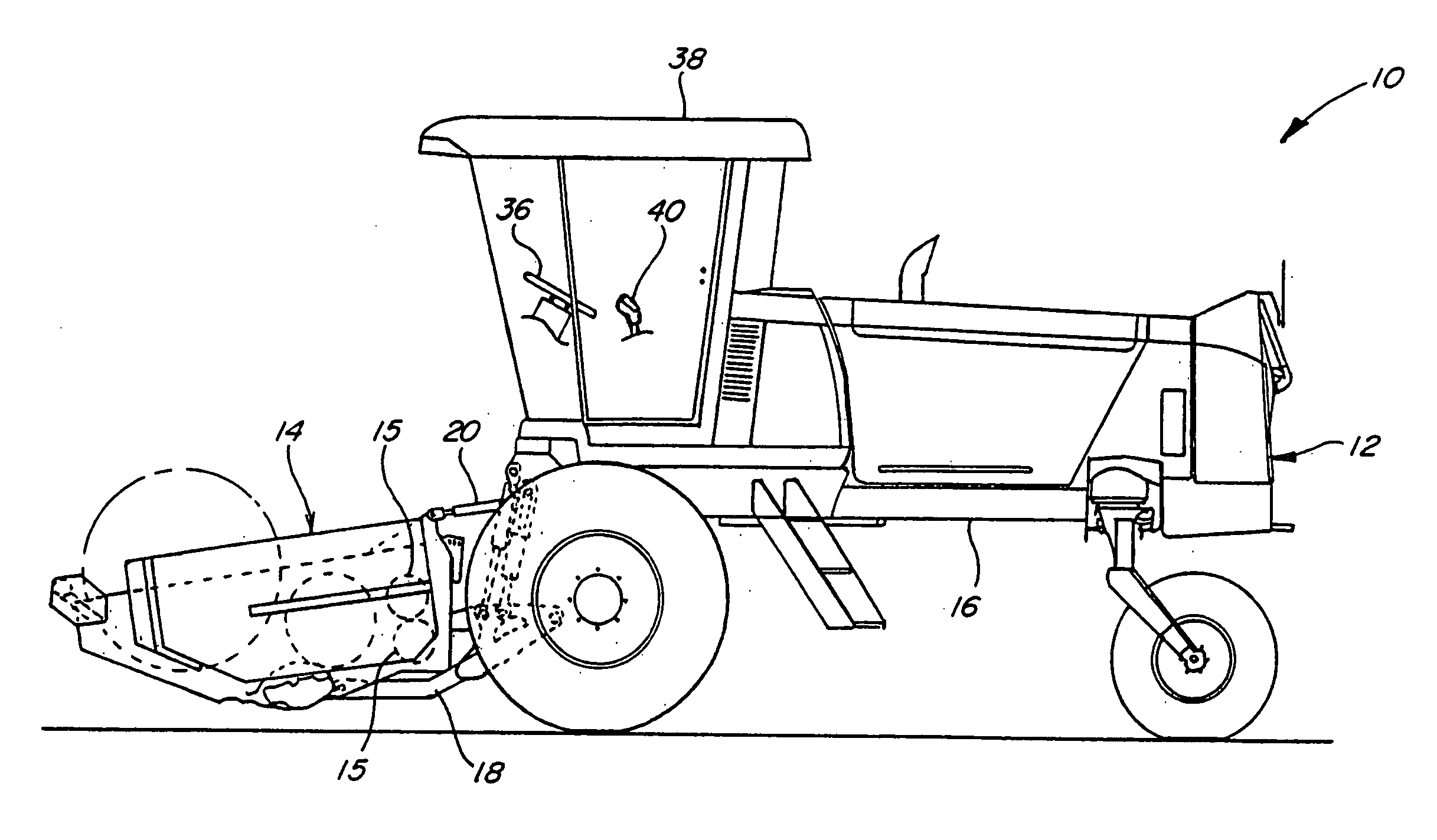Apparatus and method providing neutral safeing for the propulsion system of an agricultural windrower