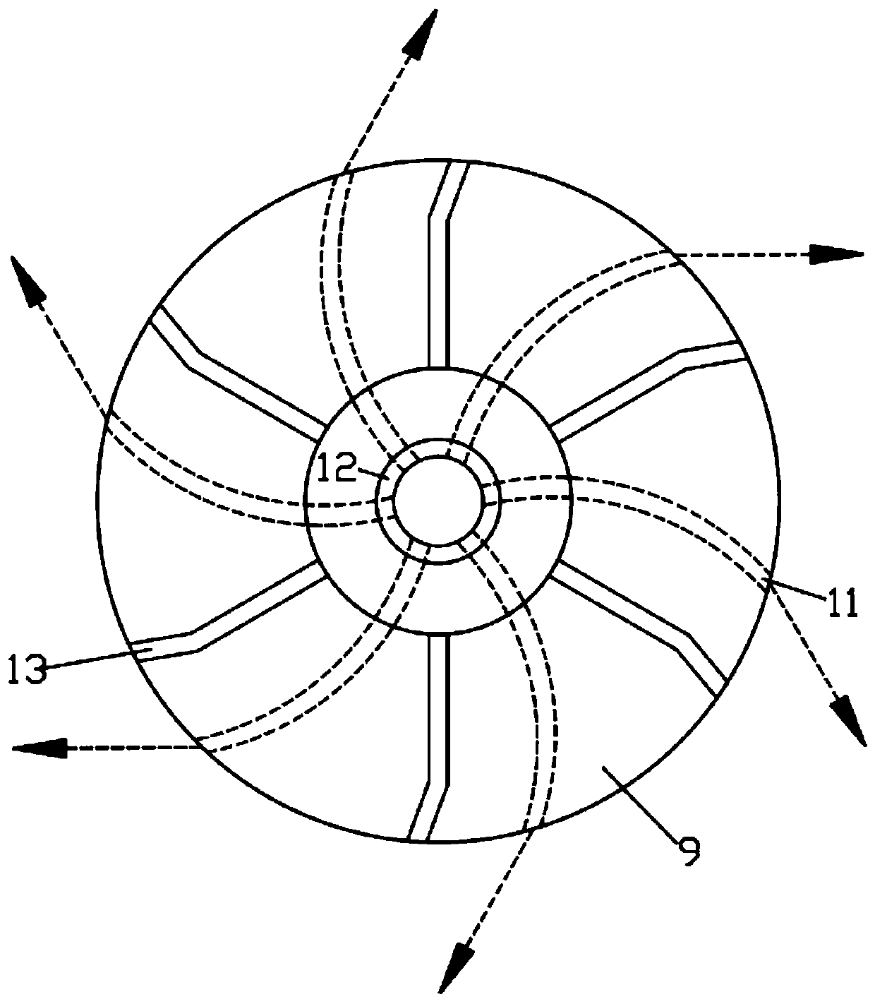 Lithium battery graphite negative electrode material recycling device