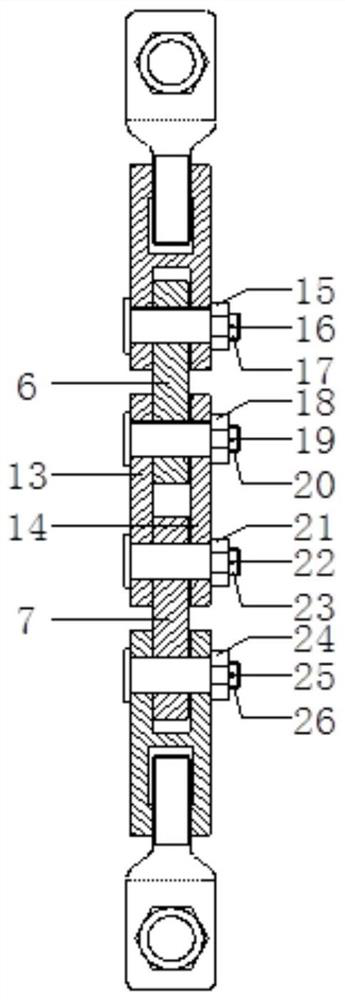 Low-pressure cylinder chain type hoisting adjusting device and method