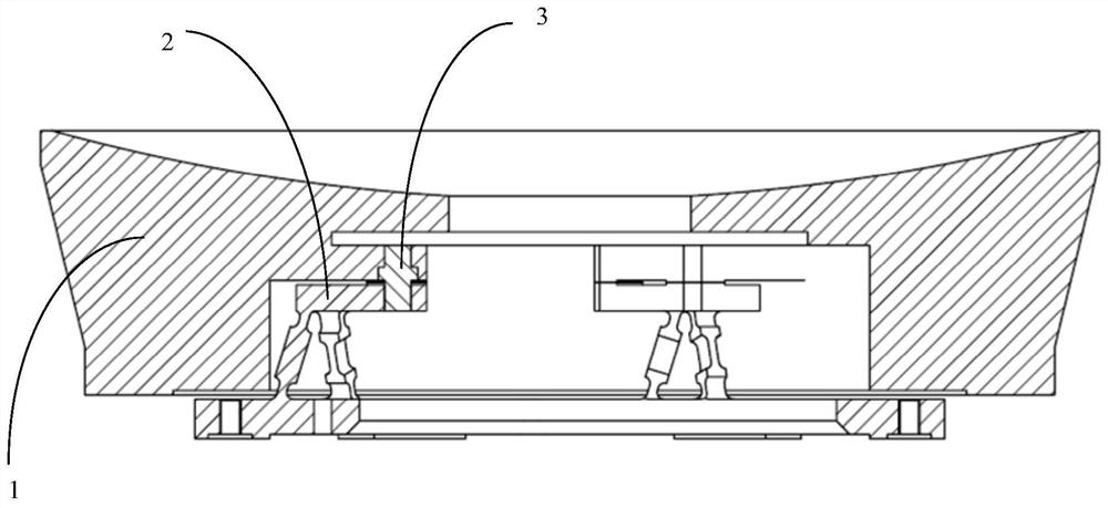 Metal reflector support structure and metal reflector system