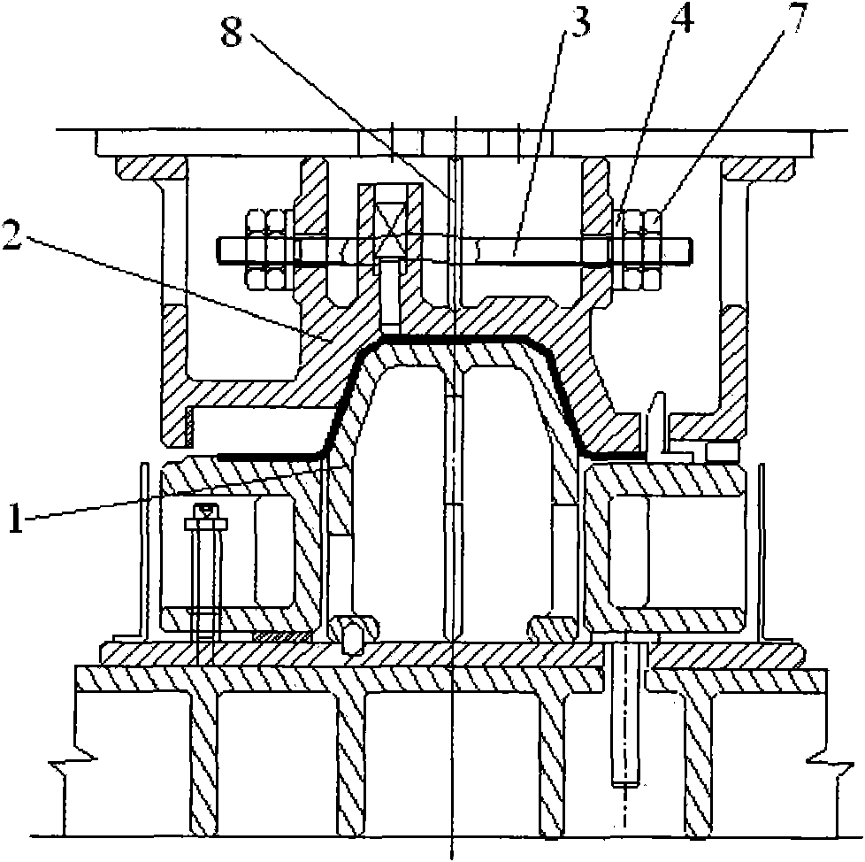 Drawing and shaping mold structure