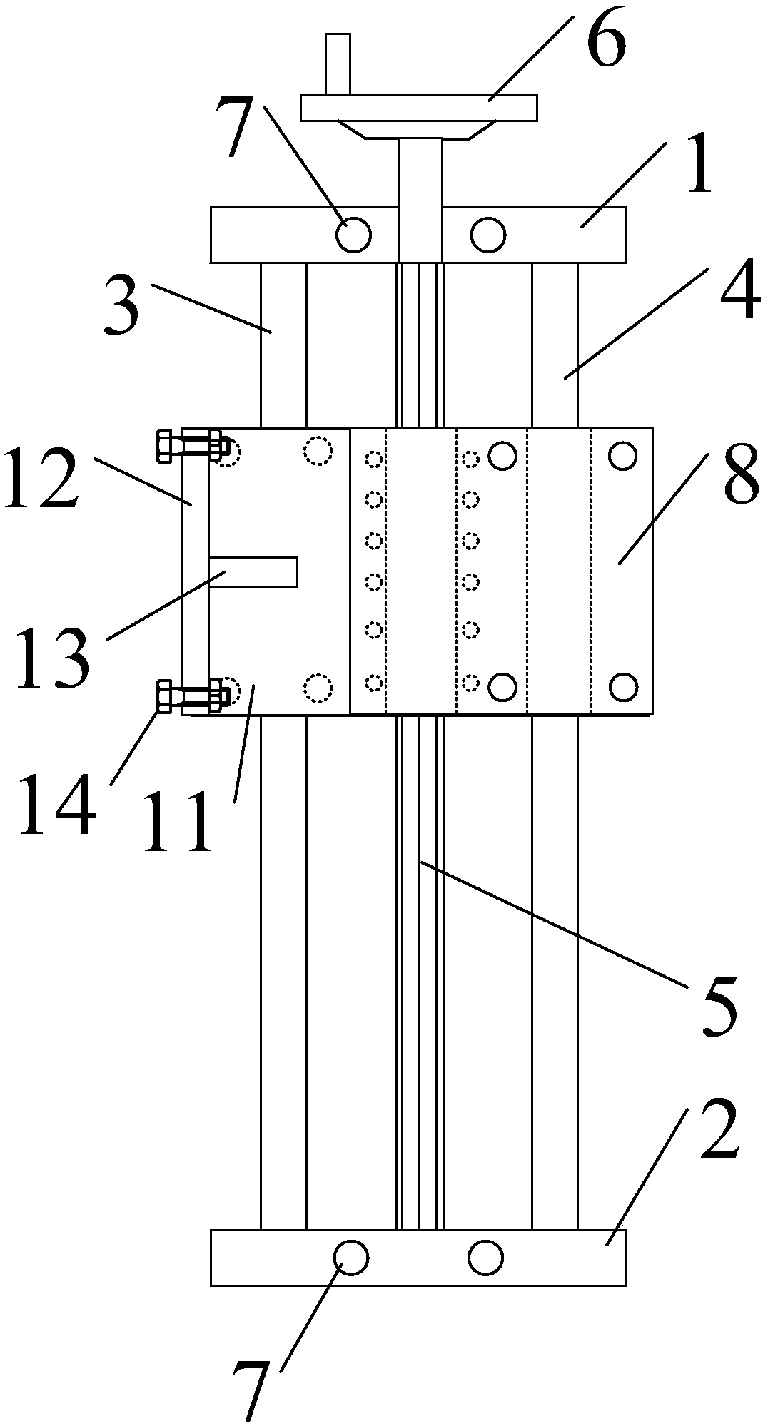 Secondary screen cabinet punching device