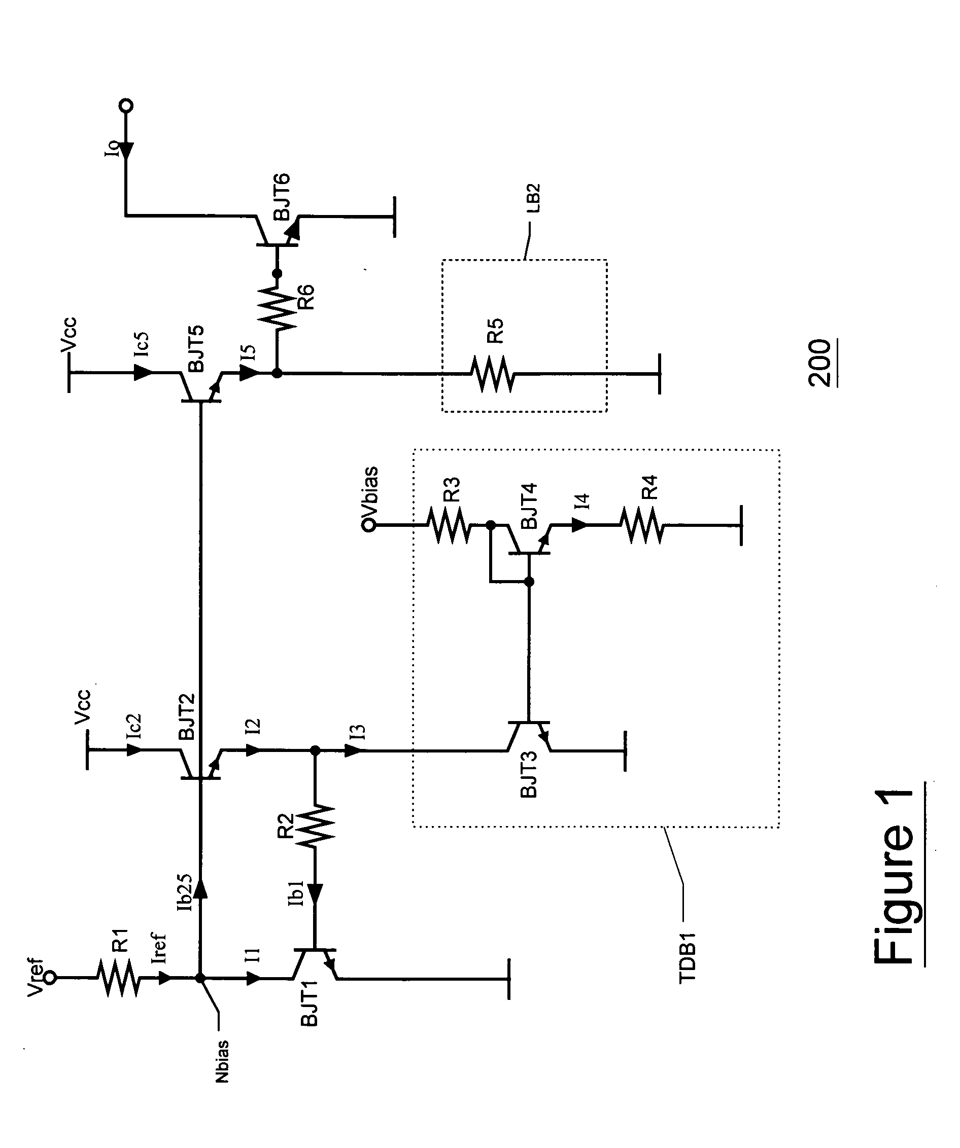 Temperature compensated bias network