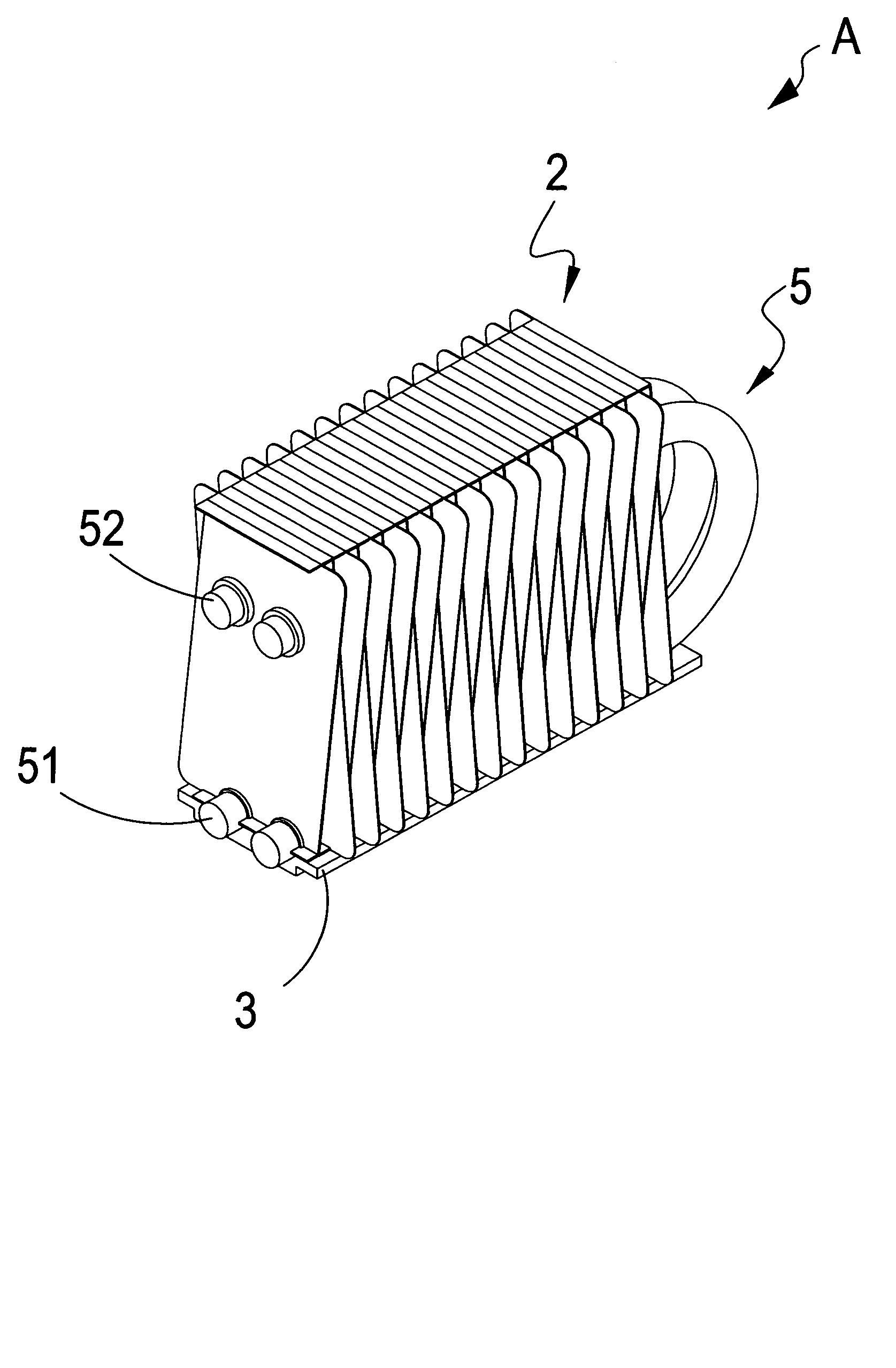 Radiating fin assembly and thermal module formed therefrom