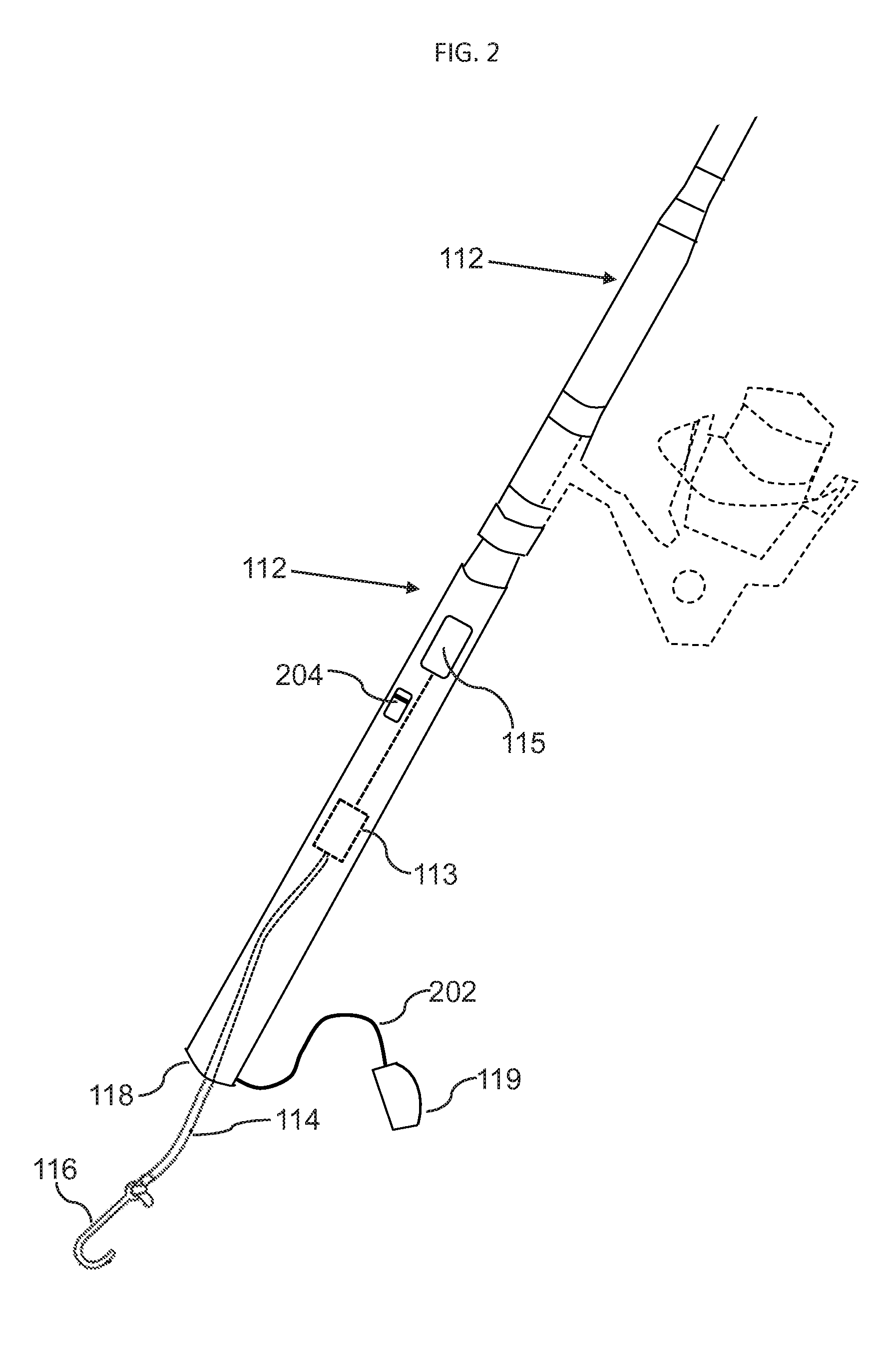 Fishing rod with built-in measuring devices