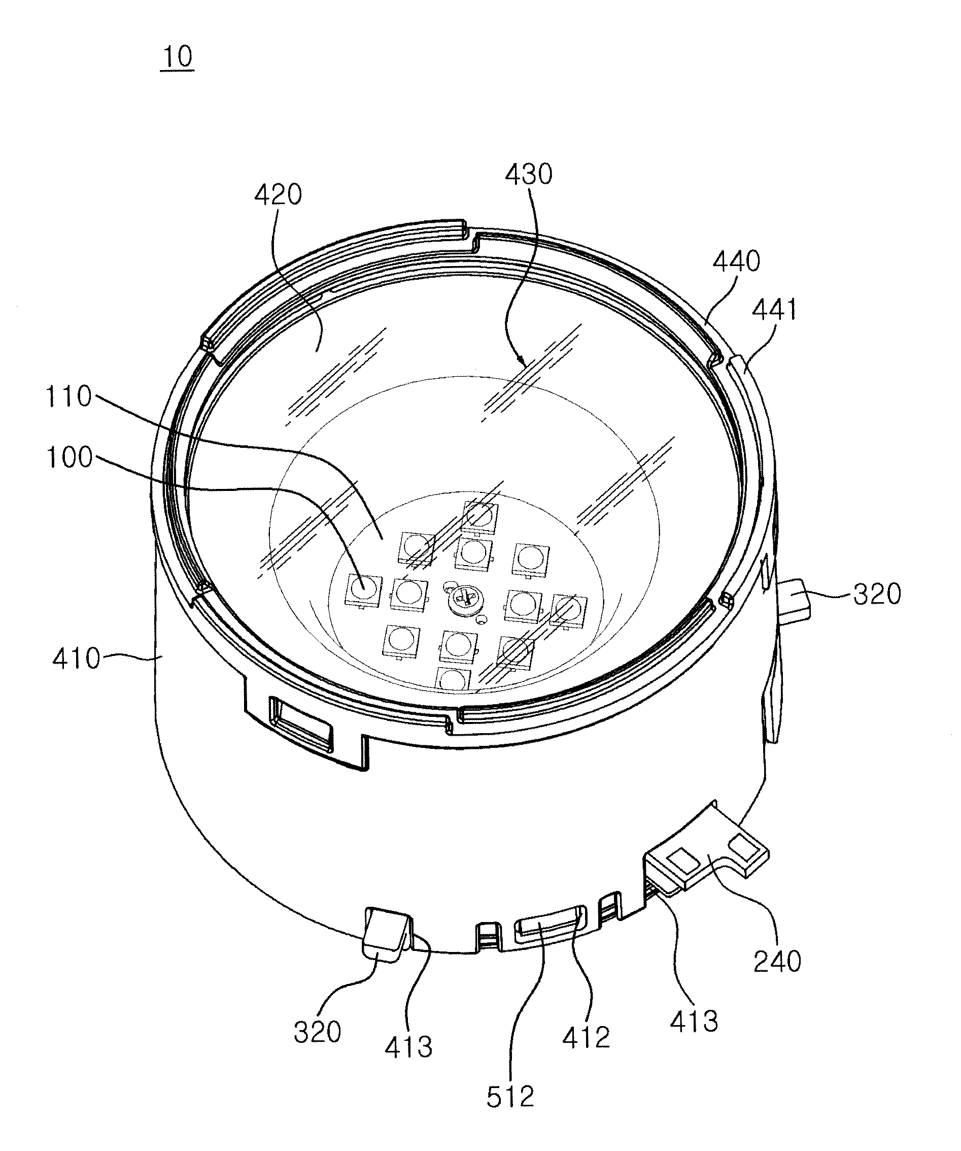 Light source for illumination apparatus and method of manufacturing the same