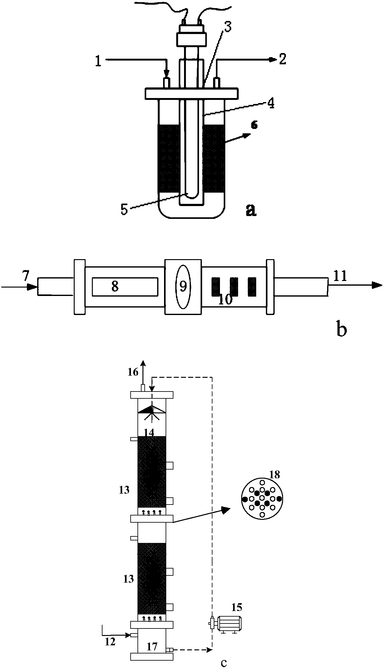 Advanced oxidation coupling biological cleaning system based on ozone regulation and application thereof