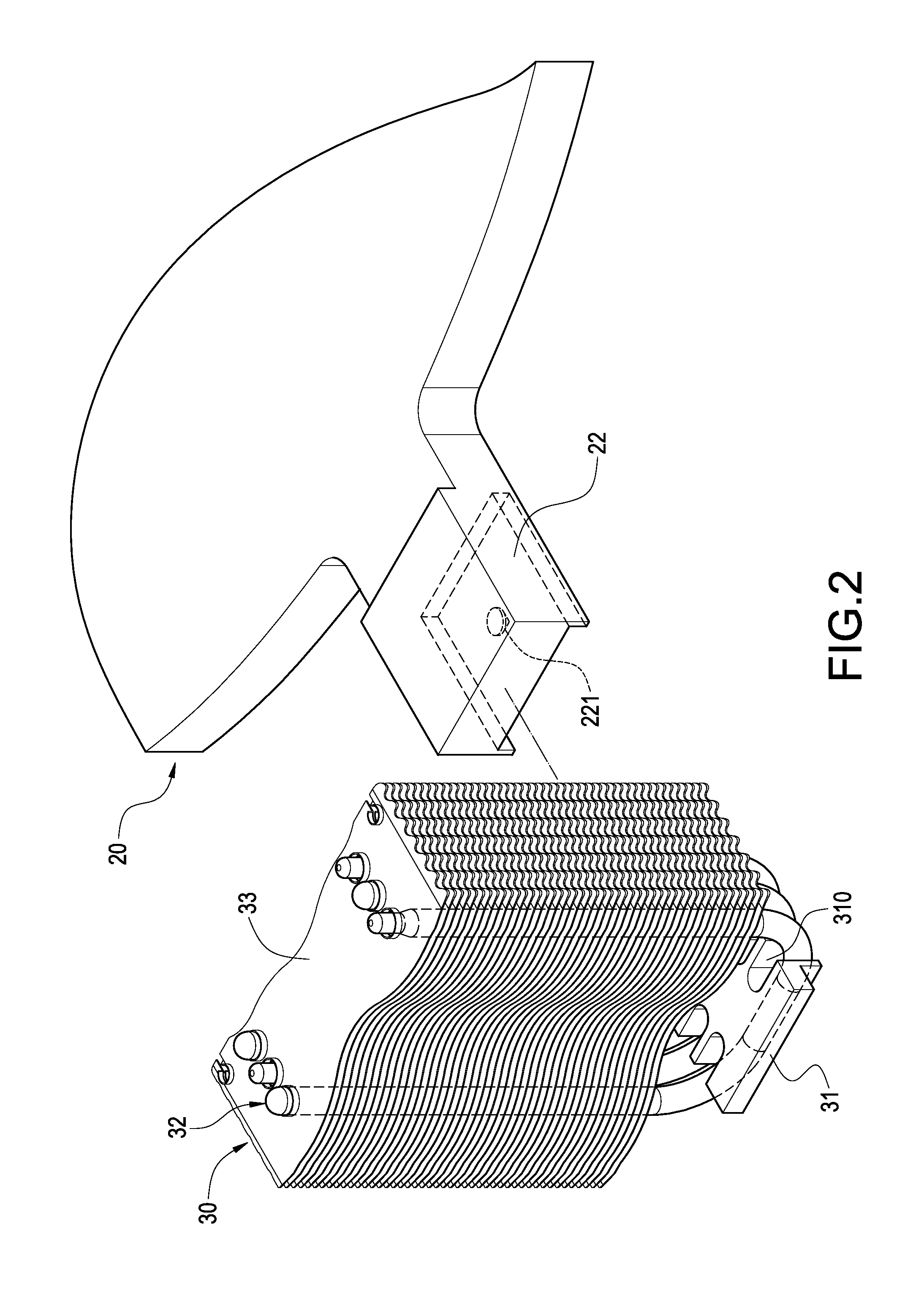 Cooler having ground heated plane for cooling heating electronic component