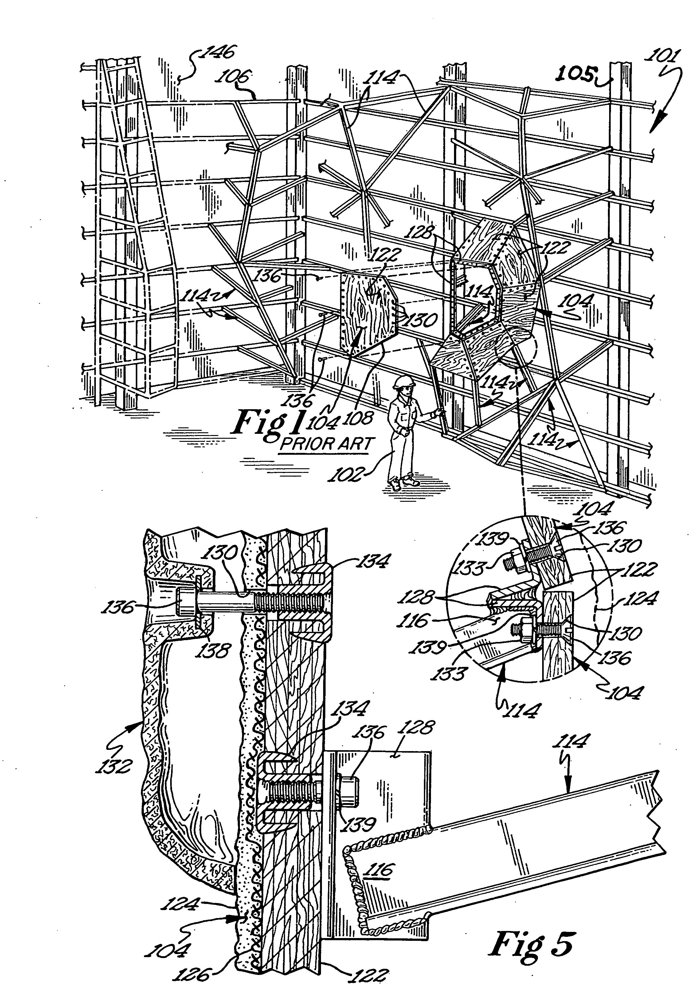 Climbing wall structure and method of construction