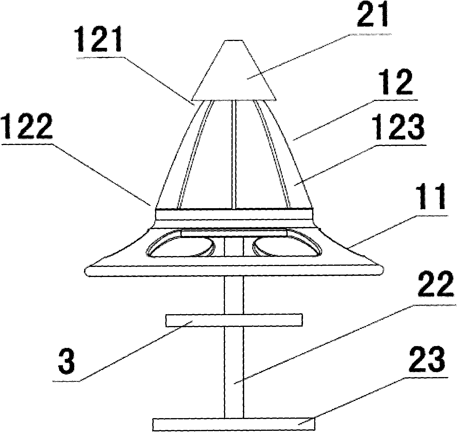 Anus dilator base component