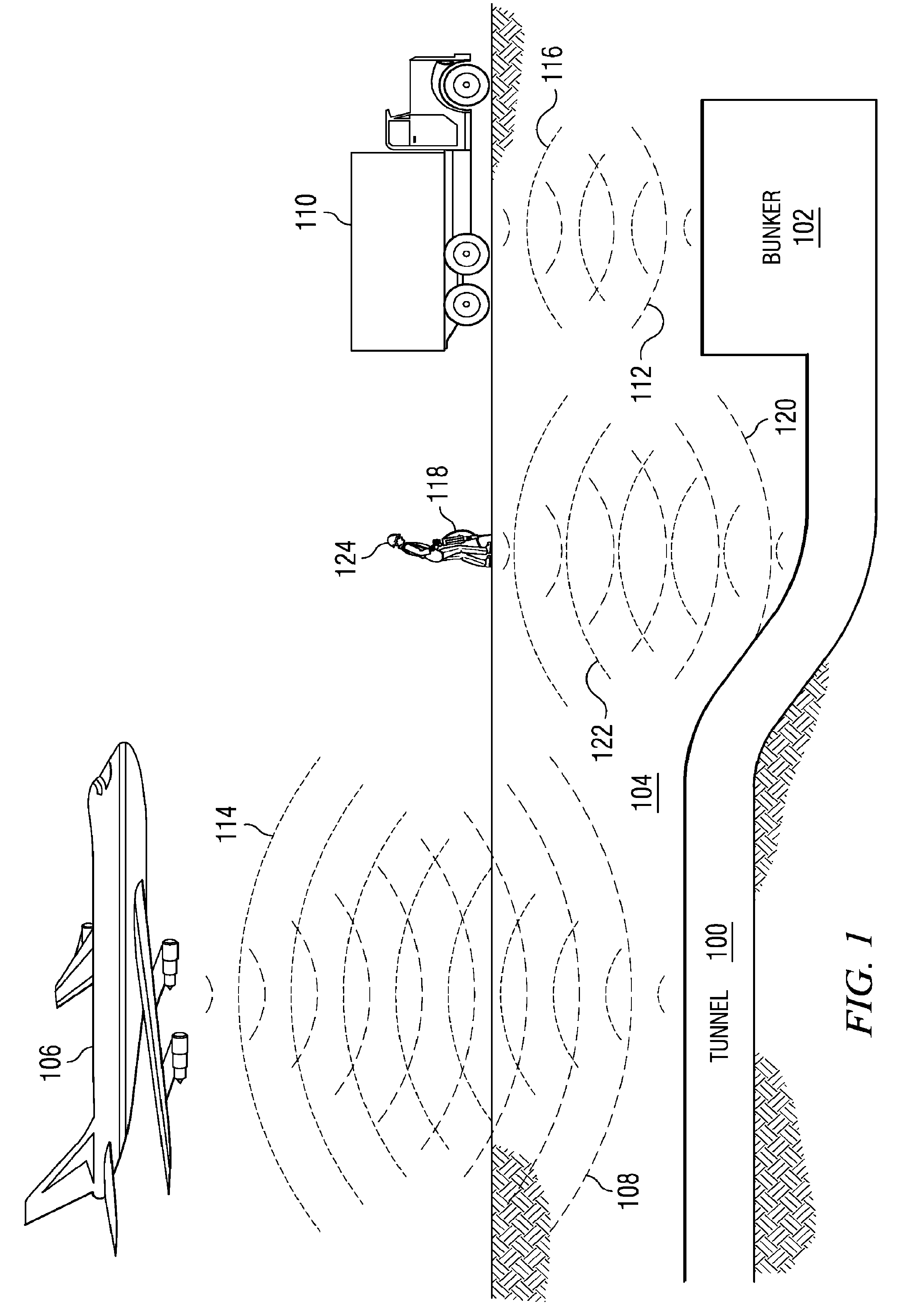 Method and apparatus for using collimated and linearly polarized millimeter wave beams at Brewster's angle of incidence in ground penetrating radar to detect objects located in the ground