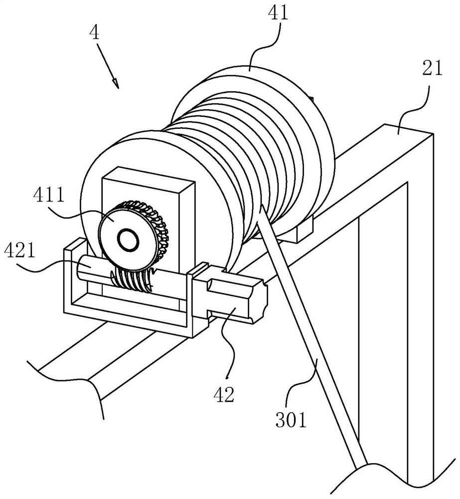 A rack for building materials