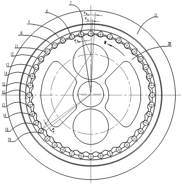 Composite shape correction method for tooth contour of cycloidal gear of RV reducer