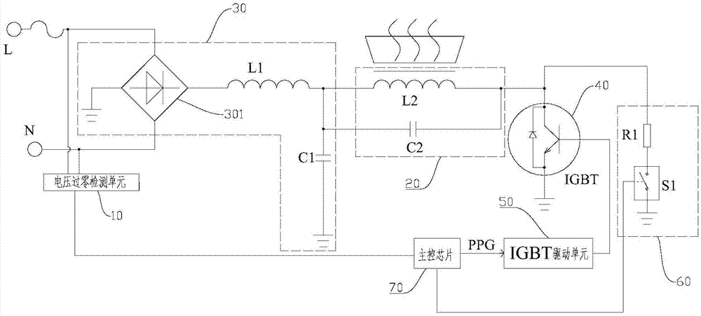 Electromagnetic heating apparatus and heat control circuit and heat control method thereof