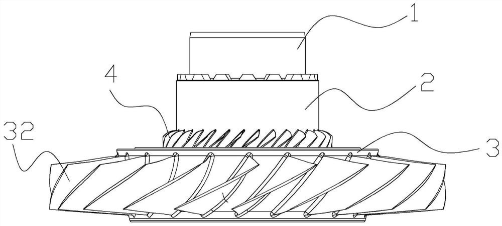 Gas compressor rotor sealing structure for gas turbine