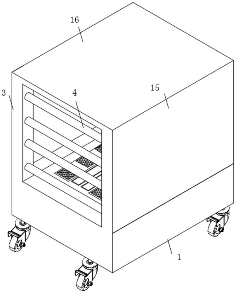 A thermal insulation brick transfer vehicle with a stabilizing device