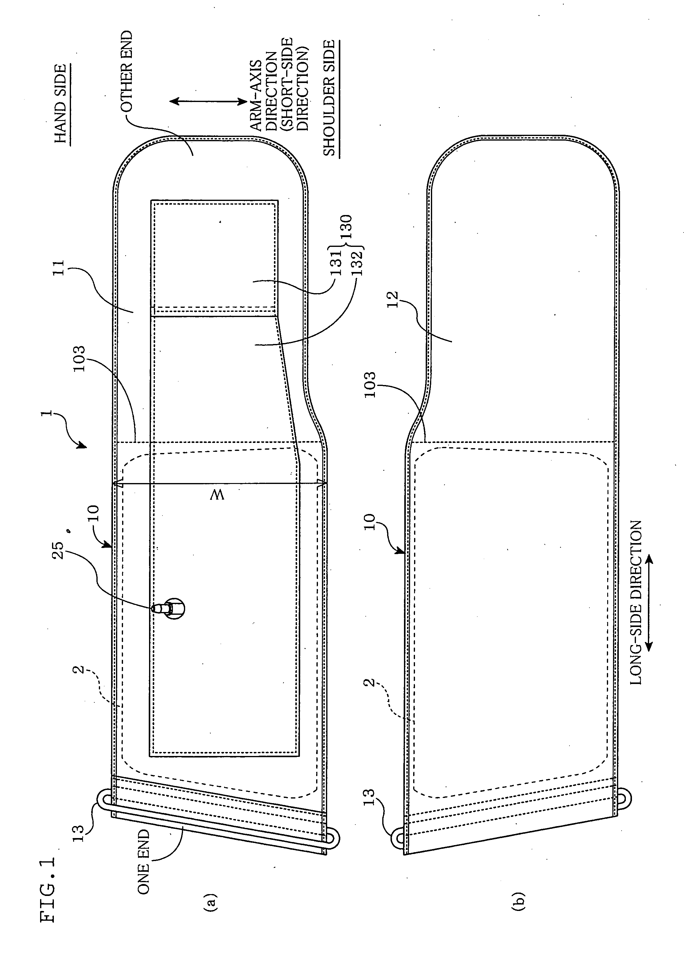 Living body pressing device, method of manufacturing same, and blood pressure measuring device