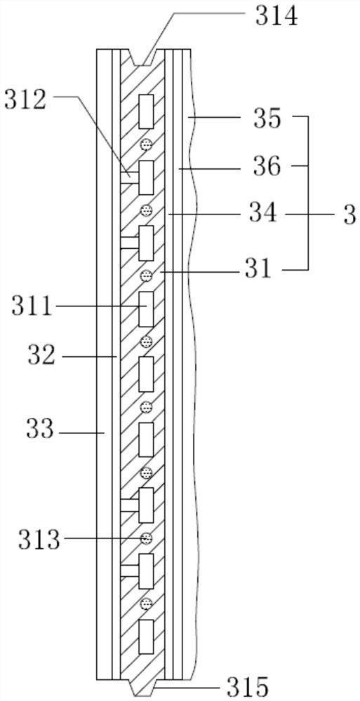 Fabricated design composite fiber board wall surface mounting structure