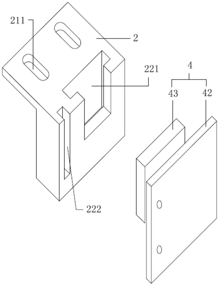 Fabricated design composite fiber board wall surface mounting structure