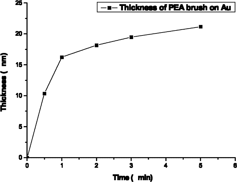 Method for modifying surface of precious metal by using stimuli-responsive polyether amine brush