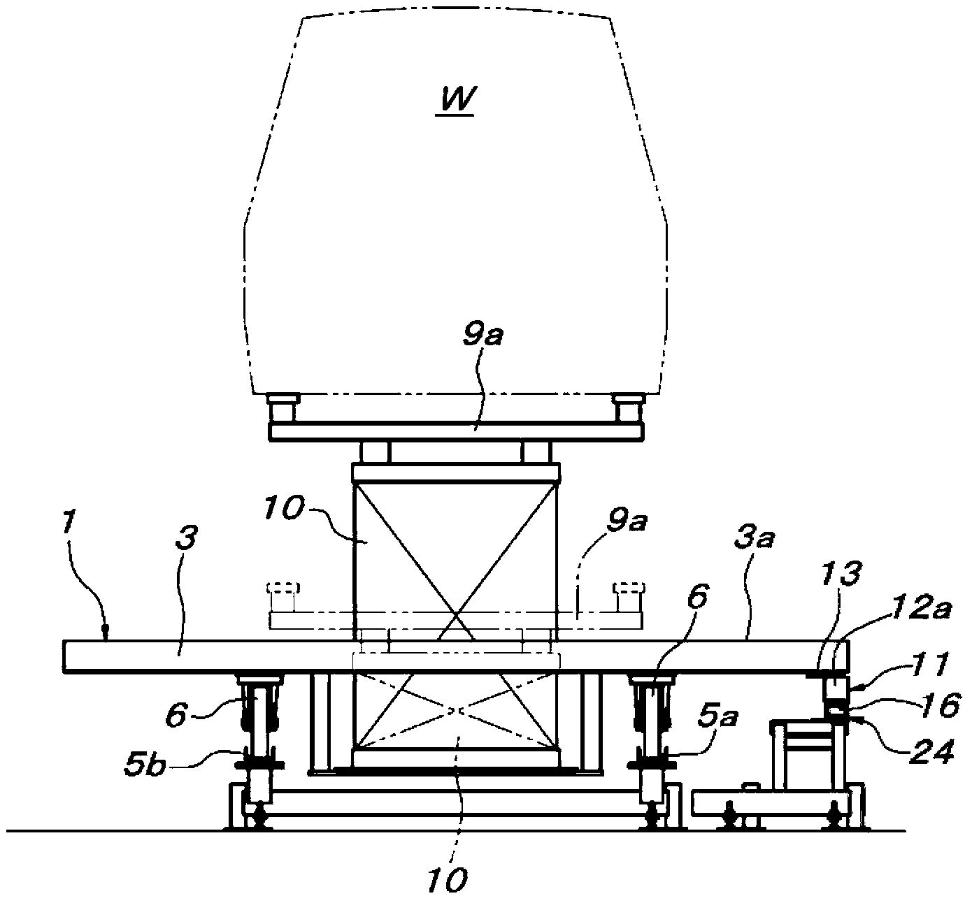 Friction-driving trolley type conveying device