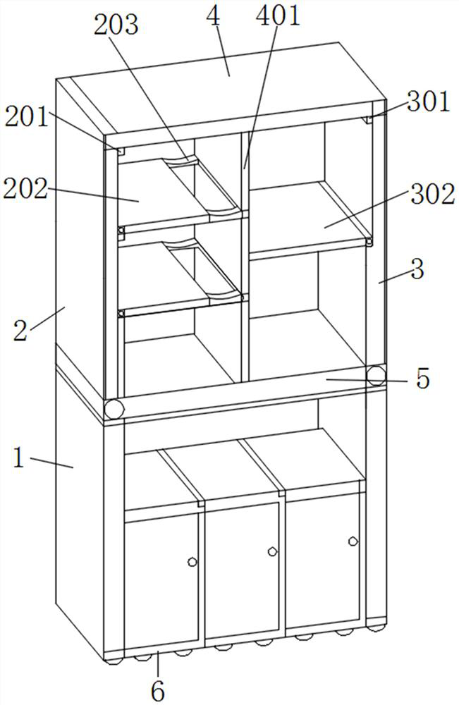 A kind of multifunctional home bar expandable wine cabinet