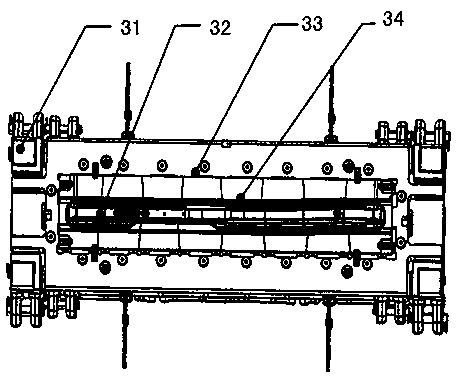 Stretching mould with rib resistance capable of being adjusted