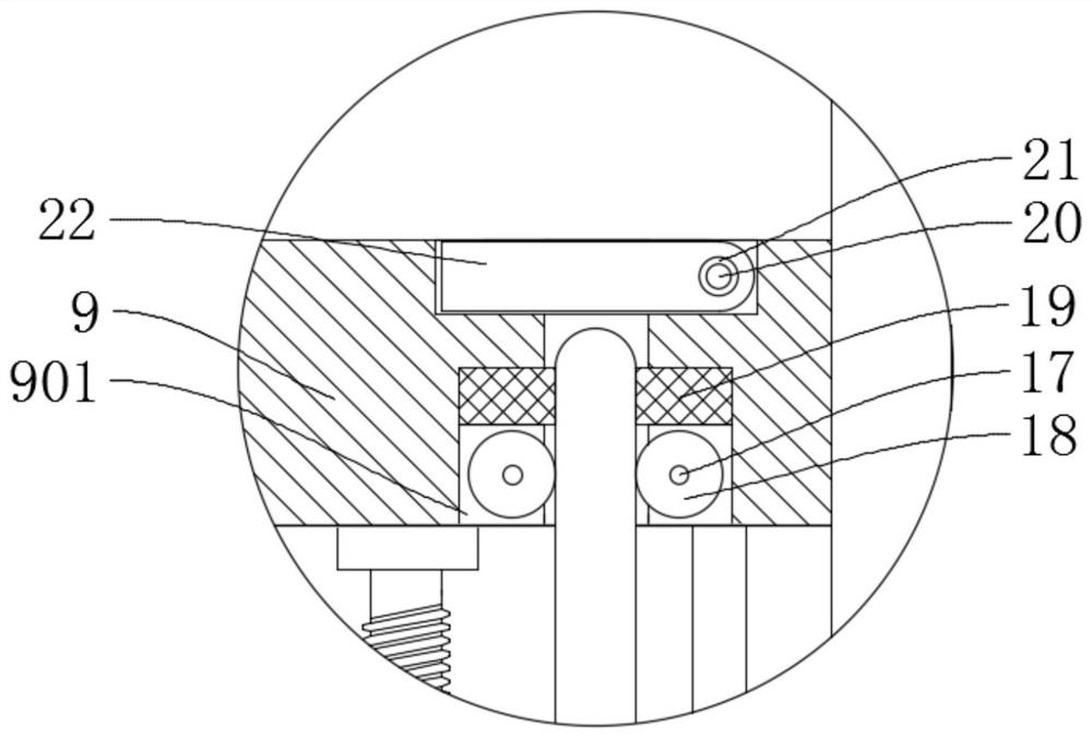 Polishing device capable of protecting materials for die machining