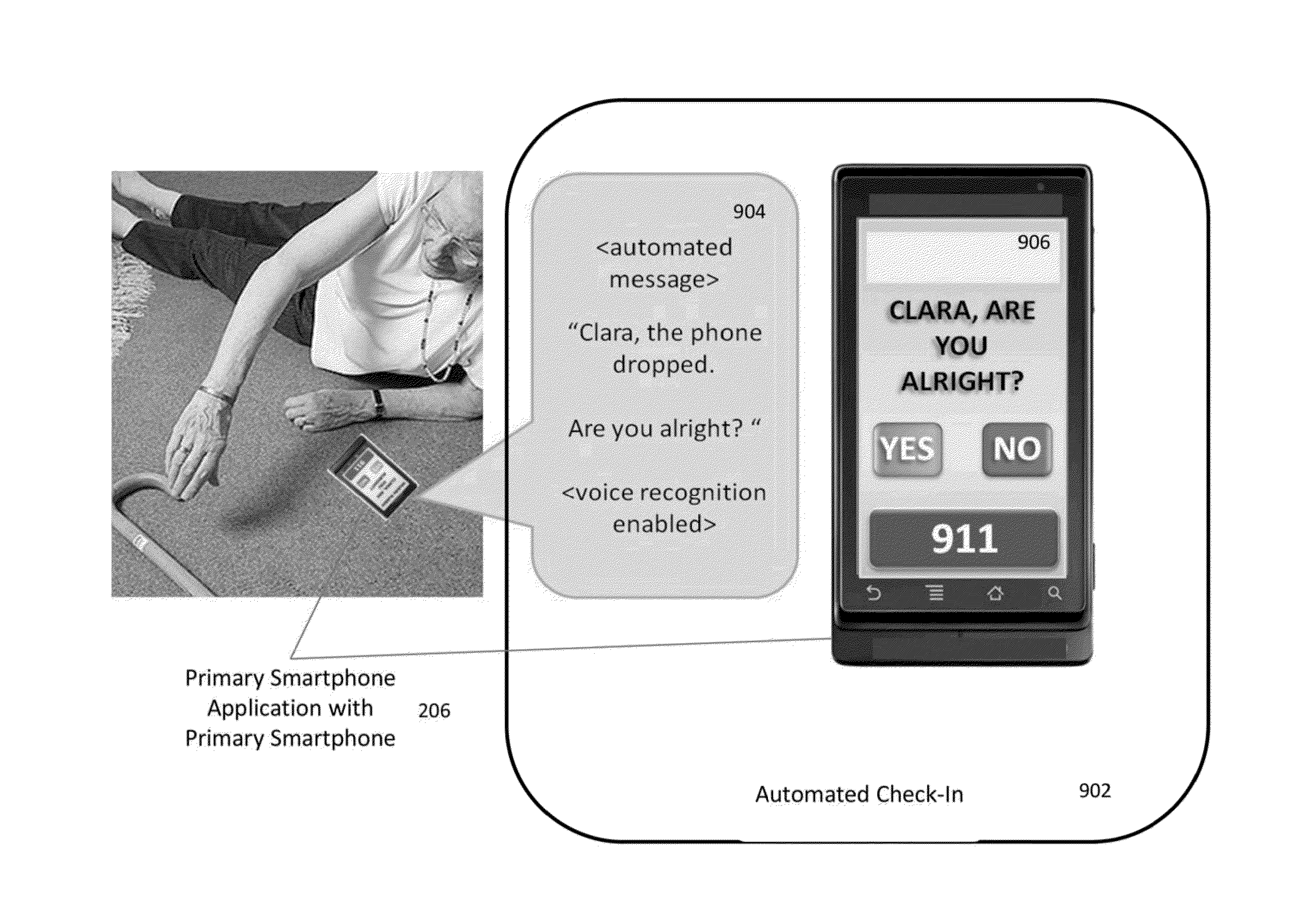 System and method for remote care and monitoring using a mobile device