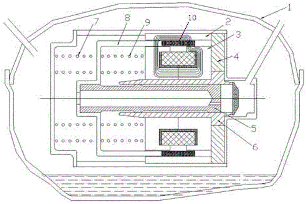 Motor structure of linear compressor and linear compressor