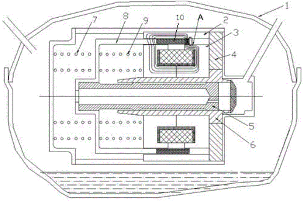 Motor structure of linear compressor and linear compressor