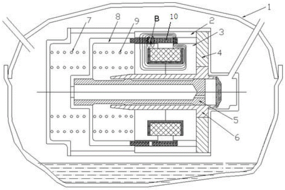 Motor structure of linear compressor and linear compressor