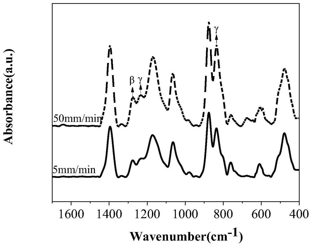 Preparation method of oriented gamma-phase PVDF/CTAB composite film