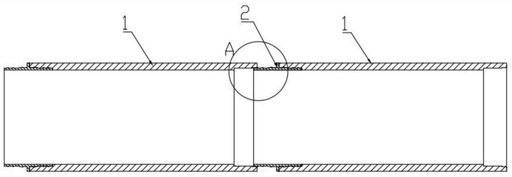 Connecting structure of socket self-sealing pipe in rigid-flexible interference fit