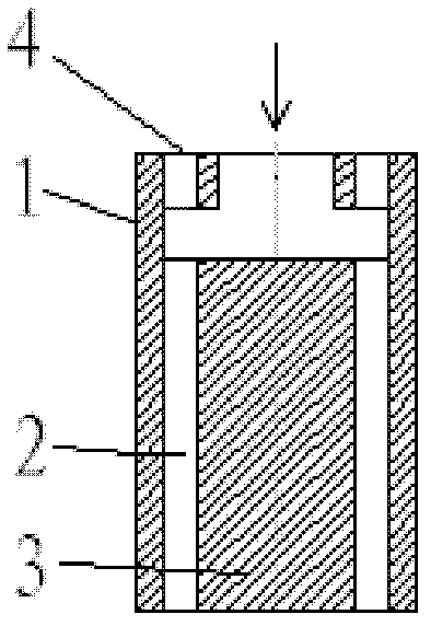 Method for preparing copper cladding steel wire rod by utilizing casting post-heating rotary swaging technology