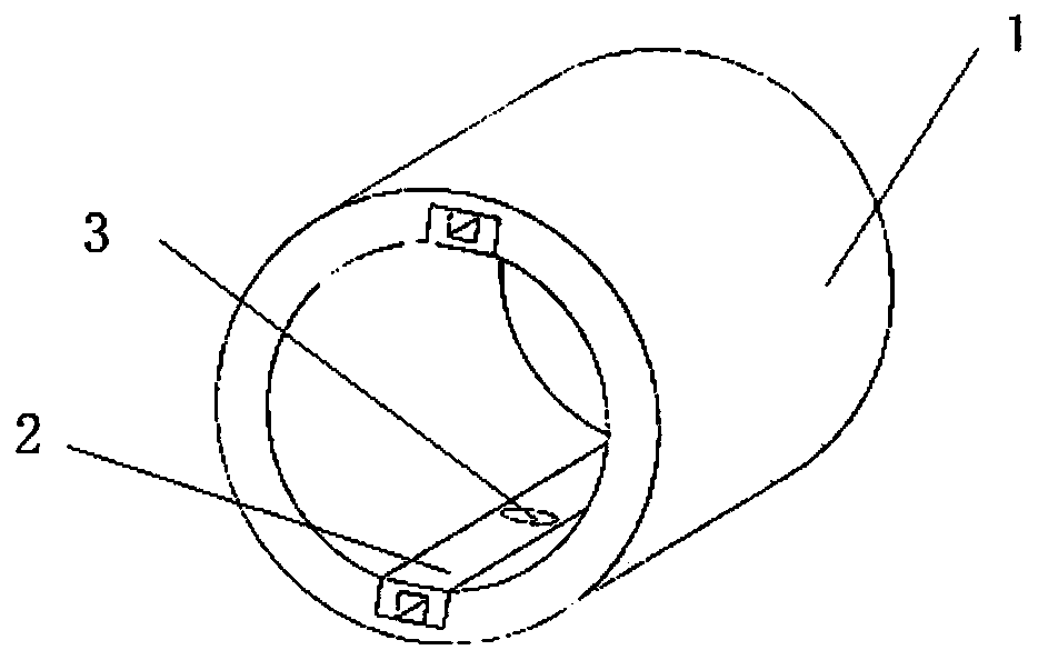 Electromagnetic flowmeter sensor built-in electrode and lining packaging structure