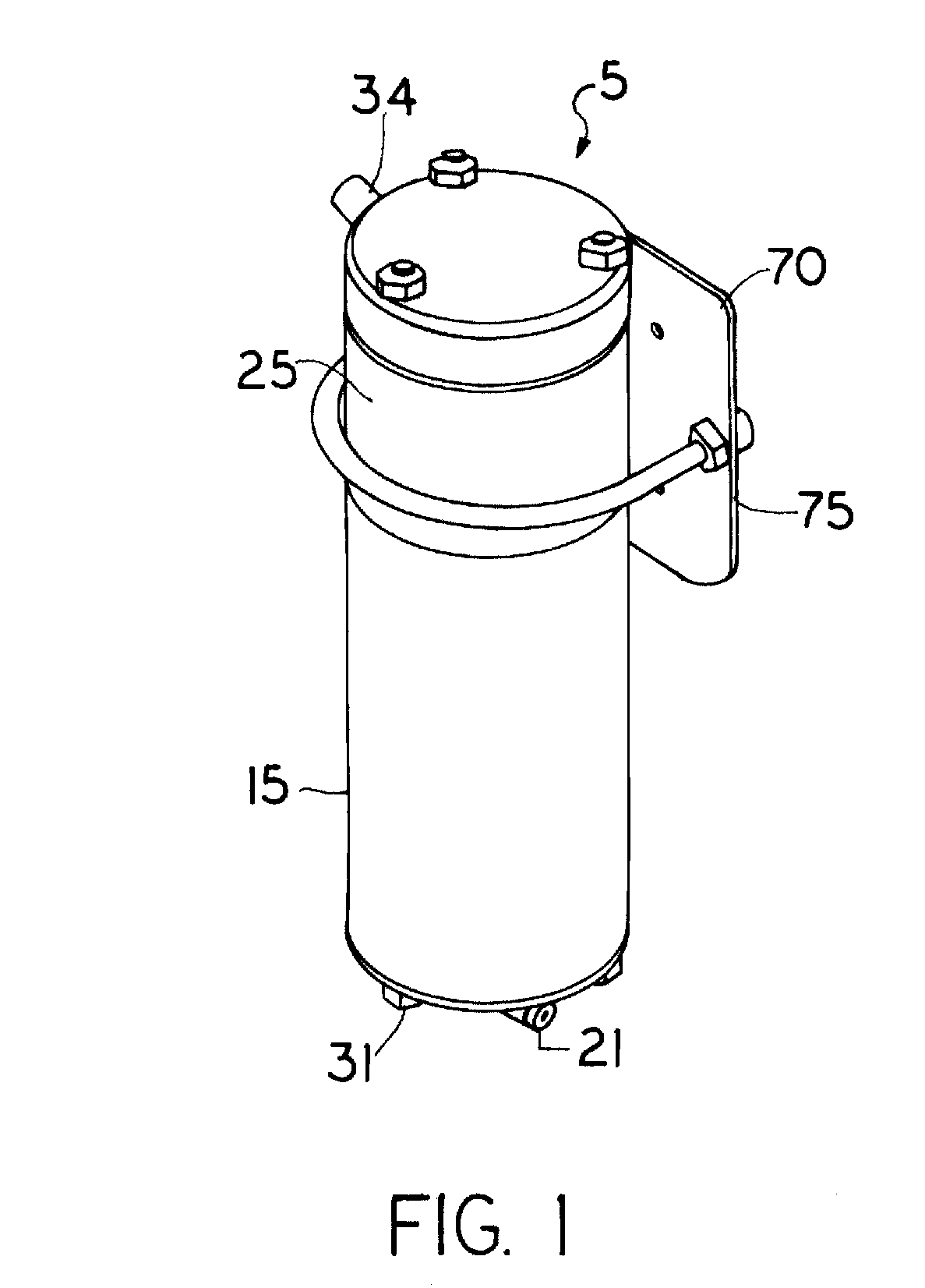 Diaphragm actuated blow-back valve and reservoir