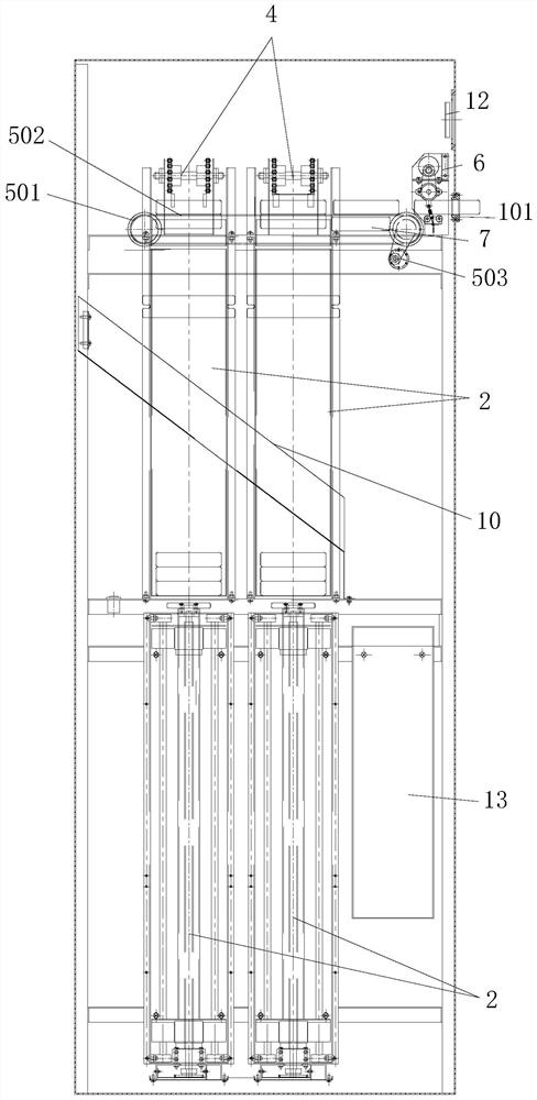 Self-service receiving and returning device of portable GPS positioning module