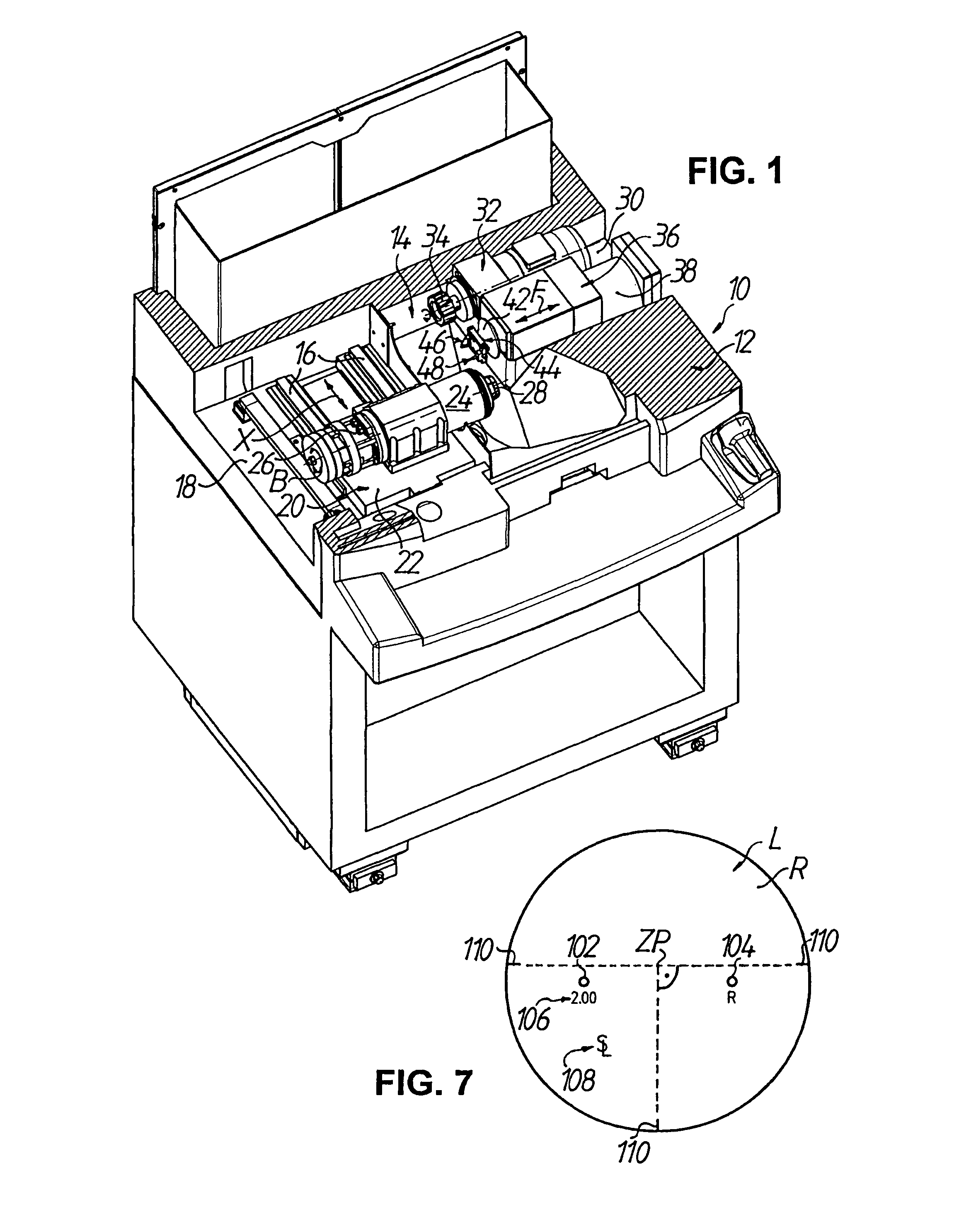 Machine for machining optical workpieces, in particular plastic spectacle lenses