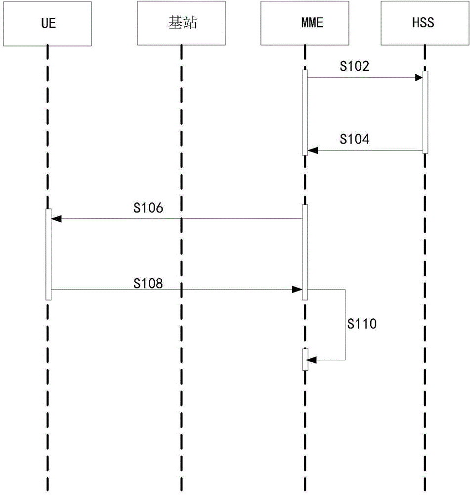 Authentication method and device for user equipment