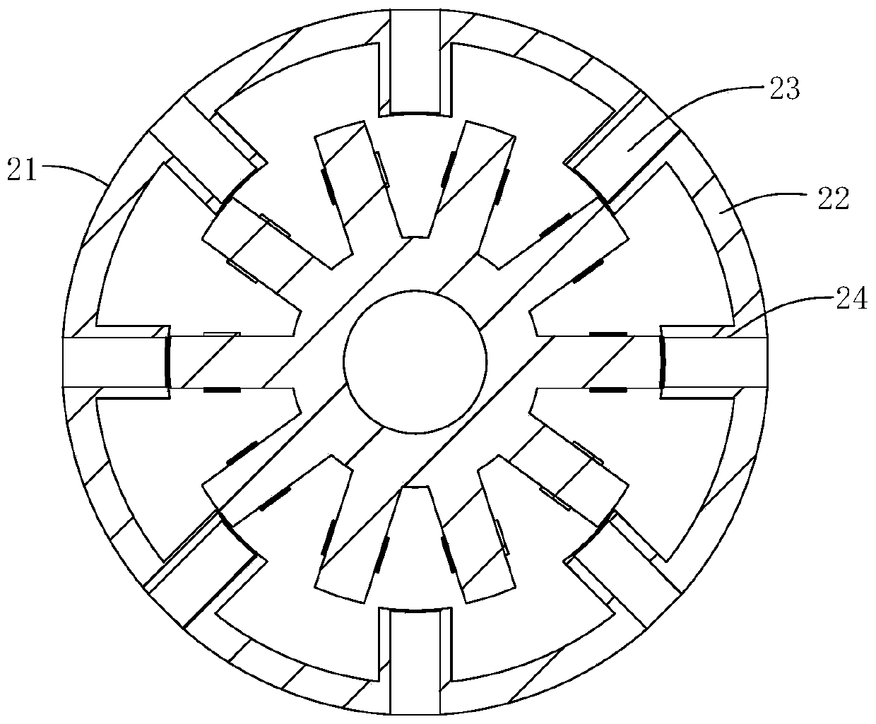 Centrifugal variable flux permanent magnet synchronous motor